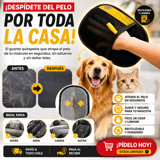 GUANTE QUITA PELOS DE MASCOTA