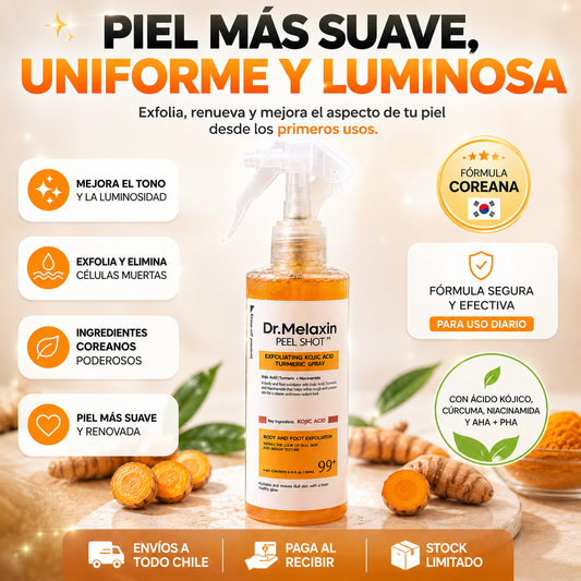 Spray Coreano Aclarante — Axilas, Codos y Rodillas Uniformes